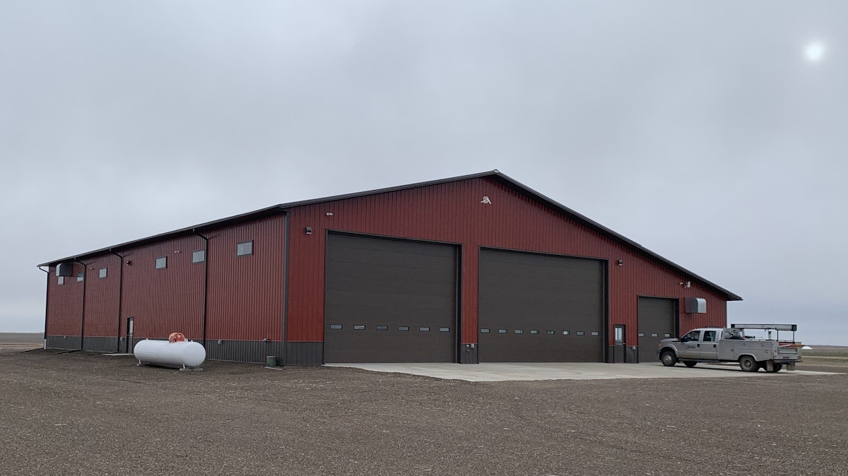 70x120x20 w/ 30x120 Lean-to, Finished Shop with Office Area, Agar, SD